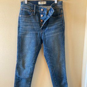 MADEWELL | 10" High-Rise Skinny Button Up Jean